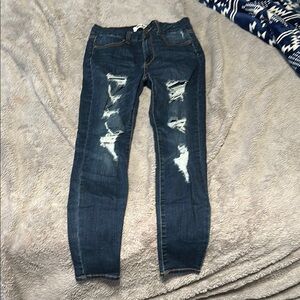 Wax Jean Dark Blue Skinny Jeans